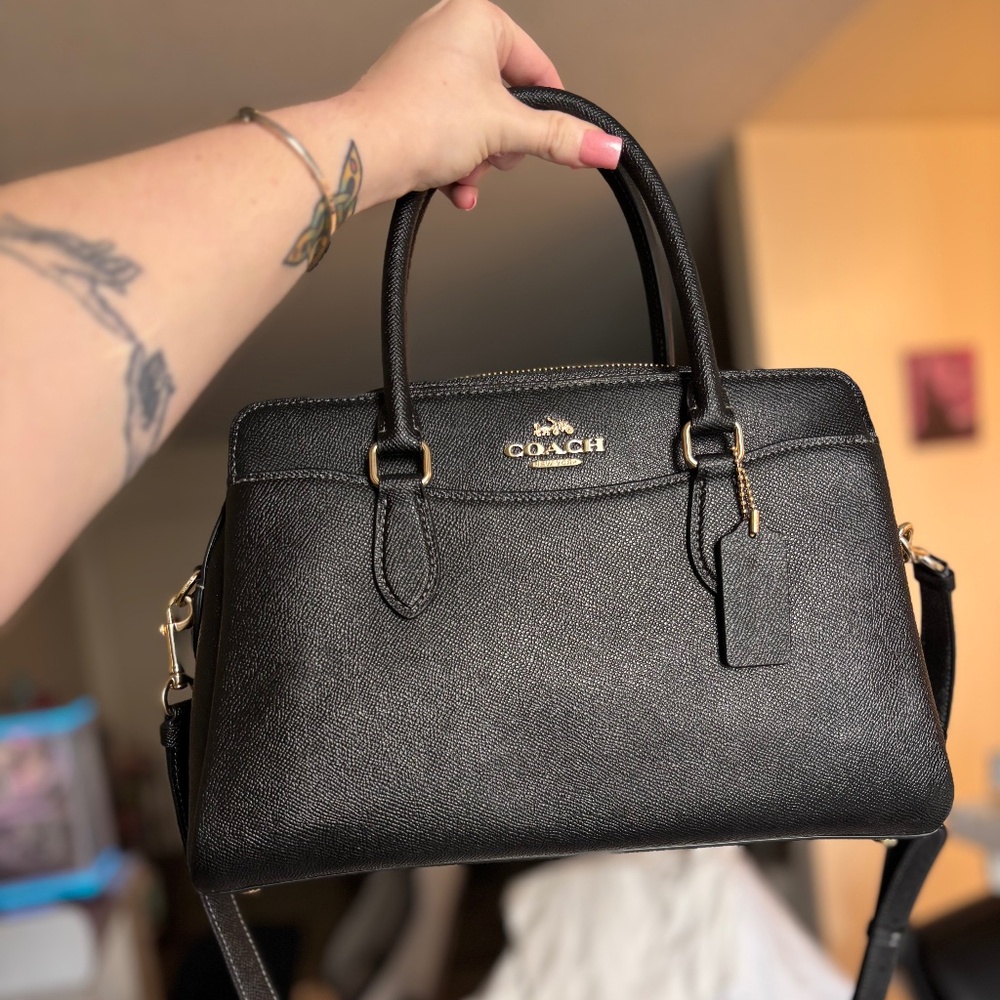 Coach Mini Darcy Carryall Leather Handbag